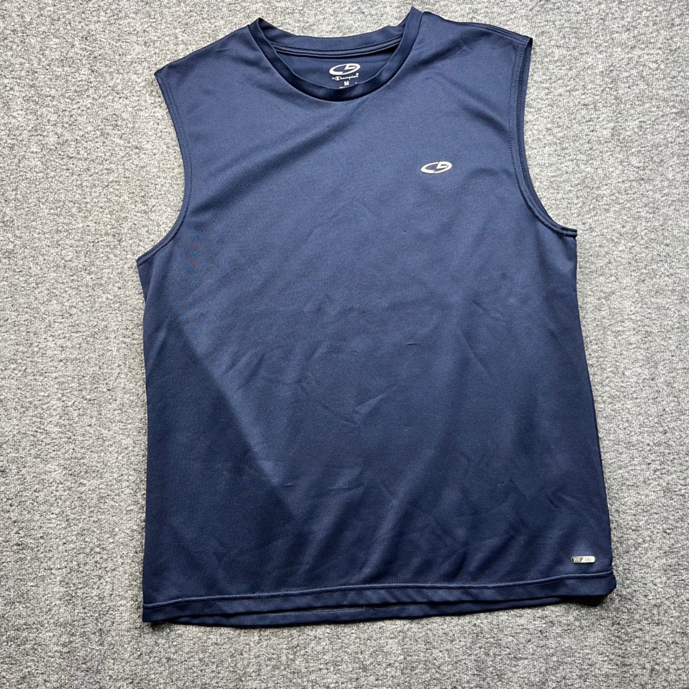 Champion Tank Mens Medium Navy Blue C9 Muscle Duo Dry Activewear S9083B-OUH